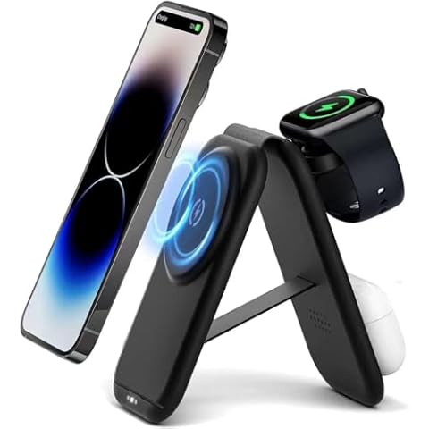 Meoligr 3-in-1 Magnetic Wireless Charger Cover