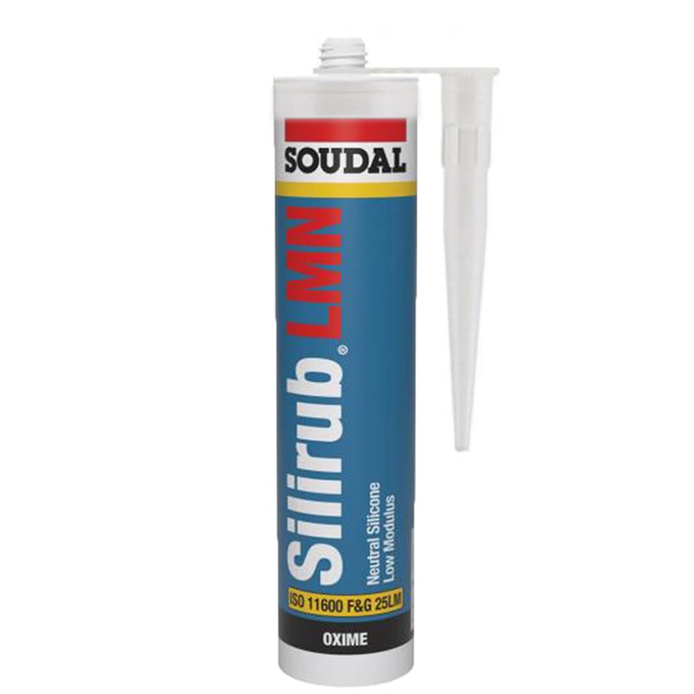 Soudal SILIRUB LMN Superiour Quality Low Modulus Silicone | Neutral Curing and UV-Resistant Silicone Sealant - Suitable for Construction and Industrial Sealing Application - 300ml - Bronze