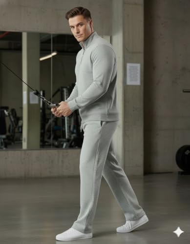 Image of Volex Men Full Sleeve T-Shirt and Jogger Set|Track Suit for Men | Sports Wear Gym Running Jogging Walking Workout Outfit | Full Sleeve T Shirt with Jogger Track Pant Lower