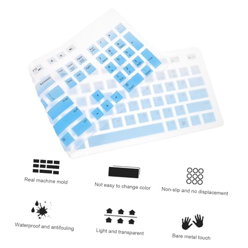 Protector de teclado de silicona lavable para Optiplex inalámbrico 4