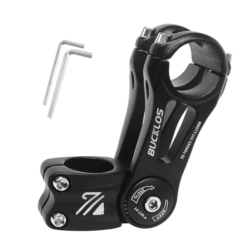 BUCKLOS Adjustable Bike Stem MTB 25.4mm 31.8mm...
