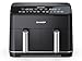 Produktbild SHARP AF-GD82AE-B Heißluftfritteuse mit 2 Fächern, 2 x 4L mit digitaler Steuerung  Touchdisplay Funktion, 12 Programme, 1800W, Schwarz, Backen ohne Öl