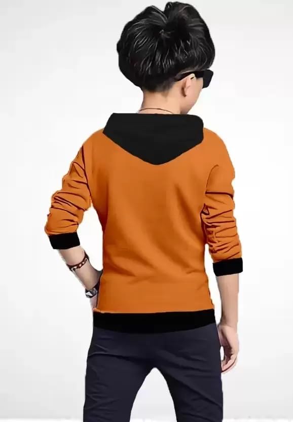 Image of Kids Boys & Girls Cotton Hooded Neck Full Sleeves Printed T-Shirt|Trendy Adventure Edition T Shirts for Kids