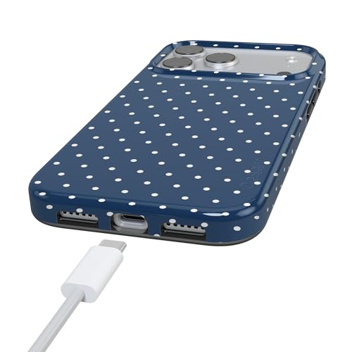 Casely iPhone 17 Pro Max Case | Navy Polka Dot | On the Dot | Compatible with MagSafe | Classic Ultra Slim Design by Casely - Used condition - Image 5