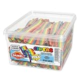 Regaliz Lenguas Damel – 210 Unidades | Dulces y Ácidas – Explosión de Sabor Arcoíris, Fresa, Cola, Frambuesa y Manzana | Ideal para Compartir, Decoración y Manualidades (Arcoiris)