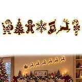 Decorazioni da parete a LED con renna, decorazioni natalizie per la casa