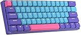 BOYI 60% Mechanical Keyboard,61 Keys Cherry RGB MX Switch PBT Jokee Keycaps Type-C Cable Wired RGB Backlit Ultra-Compact Mini Mechanical Gaming Keyboard (Cherry MX Blue Switch)