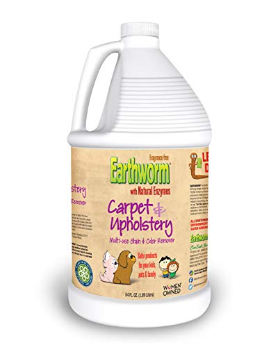 Earthworm Carpet & Upholstery Cleaner Multi-Use Stain & Odor Remover - Natural Enzymes, Safer for...