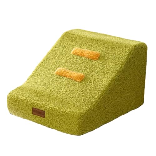 Apaeoflペット保護ジョイントランプ犬用階段ベッドソファー登山スポンジはしご高齢犬小型犬用品 (2階,グリーン)