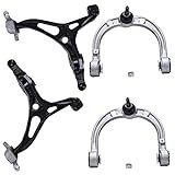 Detroit Axle - 4pc Front End Control Arms Kit for Mercedes-Benz 2 Lower 2 Upper