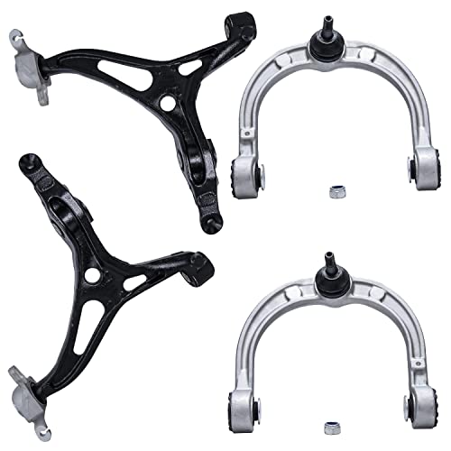 Image of Detroit Axle - 4pc Front End Control Arms Kit for Mercedes-Benz 2 Lower 2 Upper
