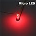 Bowerful 25pcs Pre-soldered Micro Litz Wired Leads Red SMD Led 0603 + Muti-Resistor New