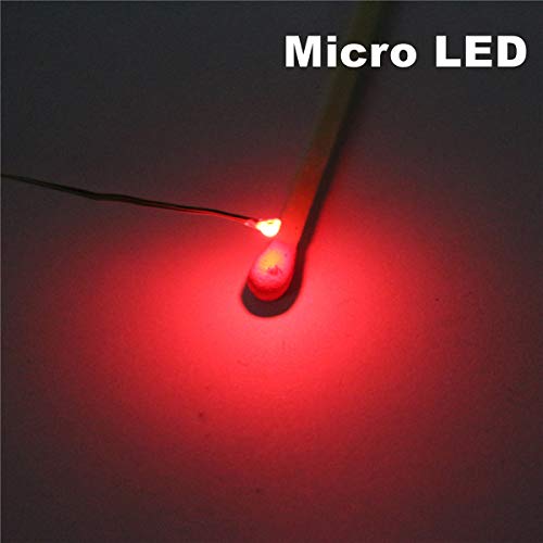 Bowerful 25pcs Pre-soldered Micro Litz Wired Leads Red SMD Led 0603 + Muti-Resistor New by Bowerful - Image 2