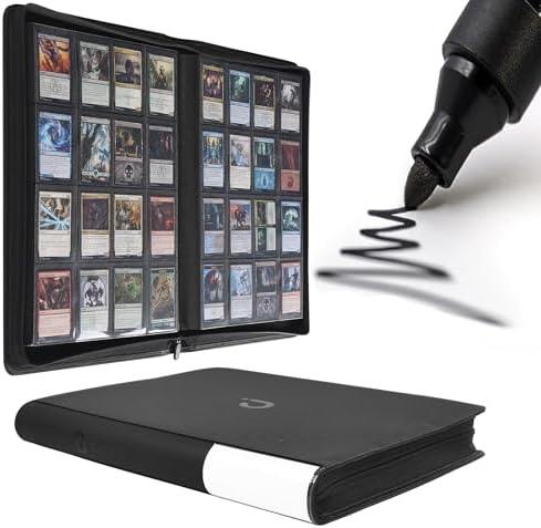 D DACCKIT Card Binder 16 Pocket - Fits 1024 Cards，4X4 Ringless Ca...