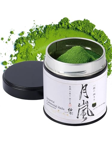 YUZUKI Premium Japanese Ceremonial Grade Matcha Powder, First Harvest Matcha Green Tea Powder from Uji, Kyoto – Smooth Umami No Bitterness, Asahi Cultivar (40g/1.41oz)