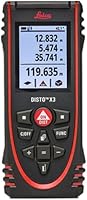 Leica DISTO X3 Laser Distance Meter: 500ft Range, ±1/16" Accuracy, Bluetooth, IP65 Rugged, Smart Horizontal