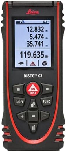 Leica DISTO X3 - Medidor de distancia láser resistente 150M