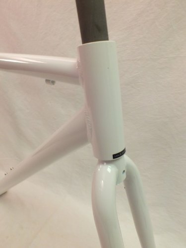 Motobecane Unbranded Fixie Record Bicycle Frame Set (Gloss Black, 54cm)