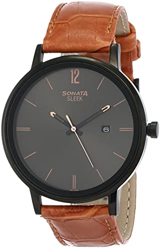 Sonata Anthracite Dial Analog watch For Men-NR7131NL02