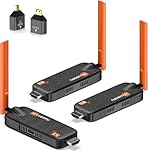WELUSOPU Wireless HDMI Transmitter and 2 Receivers -165FT, Support Up to 6 Receivers, 5.8G HDMI Wireless Extender treaming Content from PC/Laptop/Camera/Cable Box to Multiple TVs/Monitors/Projectors