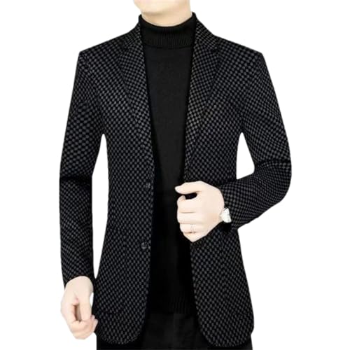 Men Business Casual Jackets Blazers Slim Two Button Prom Party Suit Coat