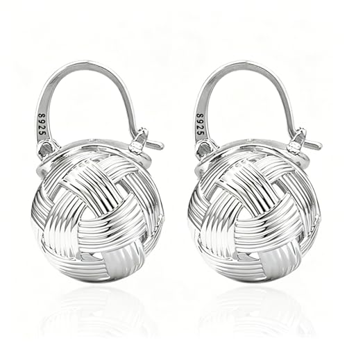 OwMell Elegant 925 Sterling Silver Pearl Drop Dang...