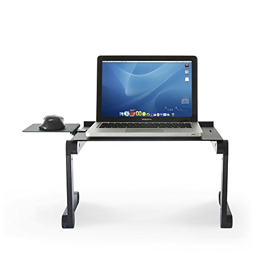 Adjustable Height Laptop Stand | 100% Durable Aluminum Lap Desk With Cooling Fans | Supports Up To 15In Macbook Pc Laptops #TOP1