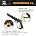 coyardor Pressure Washer Gun with Extension Wand & 5 Spray Nozzle Tips, M22-14mm & M22-15mm Fitting Replacement for Ryobi, Karcher, Powerstroke, Greenworks, and More Electric Power Washer