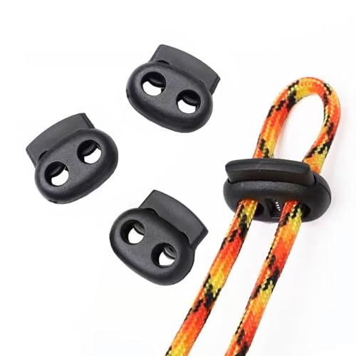 24 Stück Kordelstopper Schnürsenkel Verschluss,Schnürsenkel Schnellverschluss Schuhe,Paracord Zubehör...