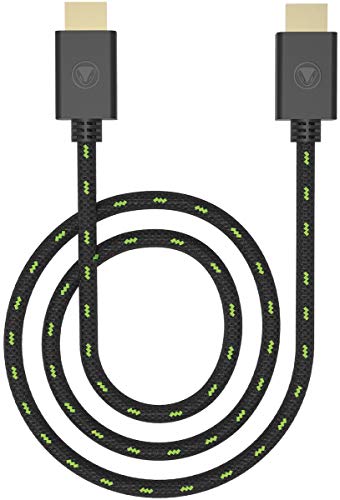 snakebyte HDMI CABLE SX 4K - Xbox Series X Kabel HDMI 2.0, kompatybilny z urządzeniami 1080p, 3D, 4K@60Hz, UHD, odpowiedni do Xbox, PS5, PS4, NWS, Blu-ray, monitorów, telewizorów, 3 m kabel siatkowy, wzornictwo Xbox