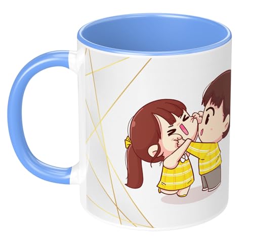 Image of Raksha Bandhan Gifts Printed Mug with Keychain Best Rakhi Combo Gift Set for Brother Rakshabandhan Return Gifts for Sister White 350ml Coffee Mug(Pack of 5) Combo Set(RMCKRCG906)