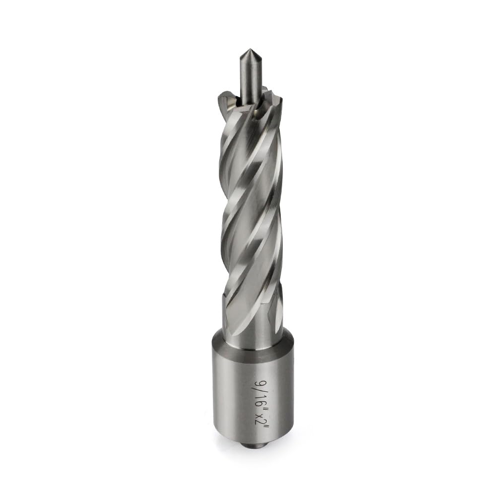 Annular Cutter 3/4 Inch Weldon Shank 9/16 Cutting Diameter 2 Cutting Depth Slugger Bits HSS Kit for Magnetic Drill Press
