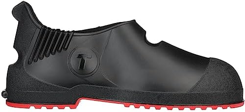 TINGLEY - 45811.XL Tingley Workbrutes G2 - PVC Overshoe - 5.5" Ht. - Black Upper - Red Sole - Cleated Outsole
