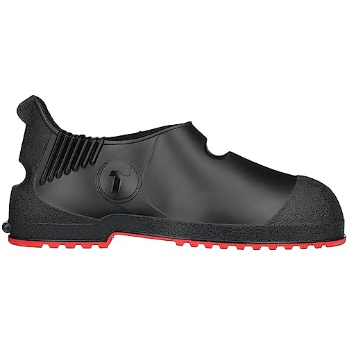 Tingley - 45811.Md Tingley Workbrutes G2 - Pvc Overshoe - 5.5" Ht. - Black Upper - Red Sole - Cleated Outsole #TOP15