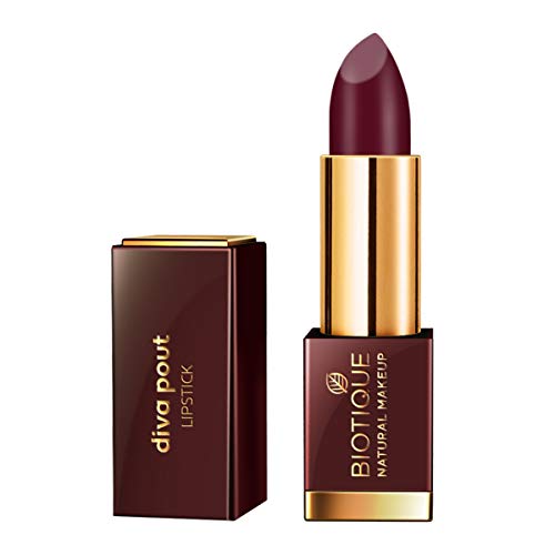 Image of Biotique Natural Makeup Diva Pout Lipstick, Midnight Passion, 4g