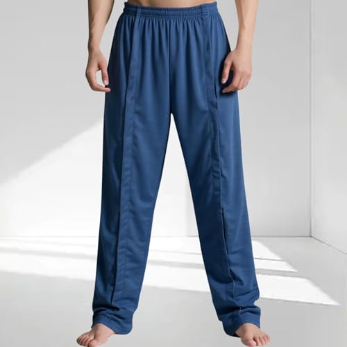 Tear Away Pants for Men & Women 2 Side Snap Open Bottom Sweatpants Loose Fit Casual Post Surgery Pant with Pockets 20252