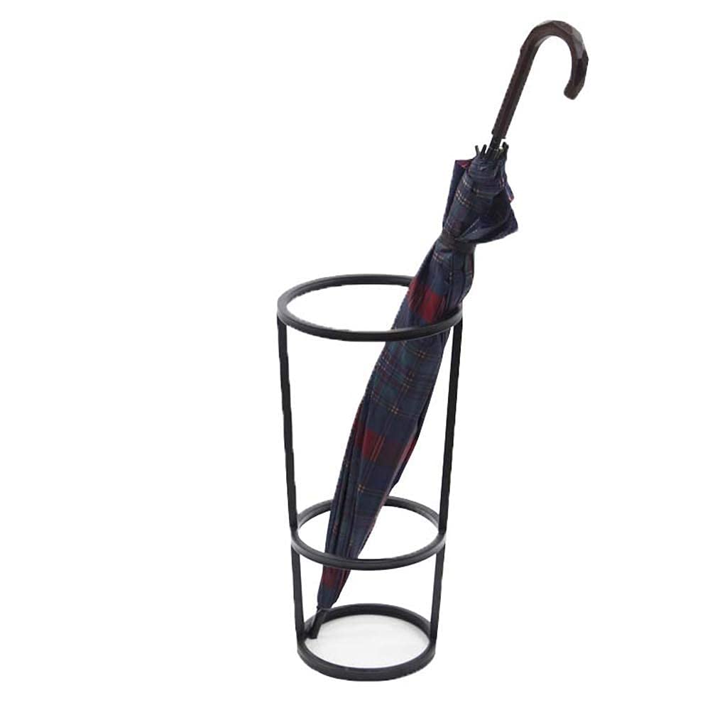 Seau de parapluie européen en fer mobile 25x25x55 cm pour hall d'hôtel et maison
