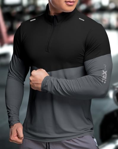 Image of Noble Monk Men's Active wear Regular Fit T Shirt |Full Sleeves |Casual T-Shirt for Men
