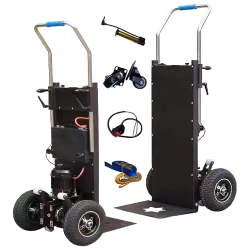 Carretilla eléctrica para escaleras 2200W 881lb negra