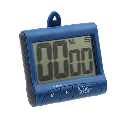 ZYCX123 Chronomètre minuterie Gros Chiffres réveil numérique forts Outils de Support de Support magnétique pour la Cuisson et Les Accessoires de Cuisson Bleu Jeux de Sports Bureau Cuisine