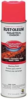 Rust-Oleum 17 oz 264702 Fluorescent Pink Industrial Choice M1400 System Water-Based Construction Marking Spray Paint