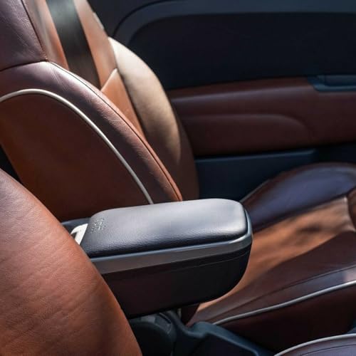 Rati Armster 2 Armrest Compatibile Con Skoda Fabia 2022- [Vegan Leather, Gray] - 5