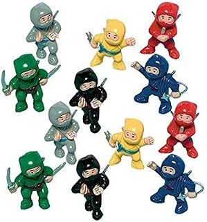 Amscan 390079 Party Favor Ninjas, 12 Ct, Multicolor
