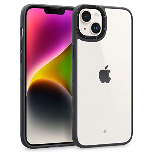 Caseology Skyfall Coque Compatible avec iPhone 14 Plus - Matte Black/Grey