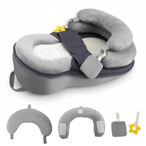 Dumenix Baby Feeding Support Pillow 3 Adjustable Modes Mom Nursing Support Pillow Breastfeeding Bottle Feeding Detachable Gift for Newborn New Mother