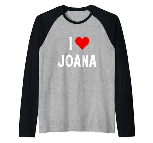 Io amo Joana Maglia con Maniche Raglan