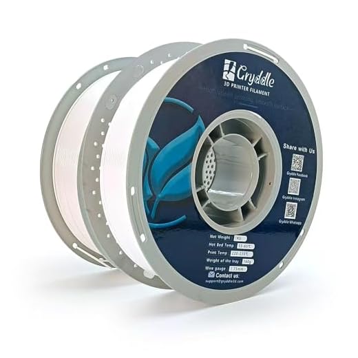 ⚡ Gryddle 2KG PLA Filament 1.75mm White Bundle (2 Rolls x 1kg) - High Precision ±0.02mm, Smooth Printing & Low Warping, 2-Pack Value Set for FDM 3D Printers