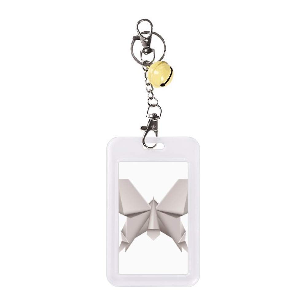Pochette protection jaune cloche papillon origami géométrique abstrait - 5