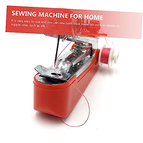 STOBOK 2 Stuks Mini-Naaimachine Draadloze Naaimachine Naaimachine Voor Beginners Naaibenodigdheden Snelle Naaimachine Ambachten Handleiding Kleine Naaimachine Reizen Metaal Huishouden - Image 3