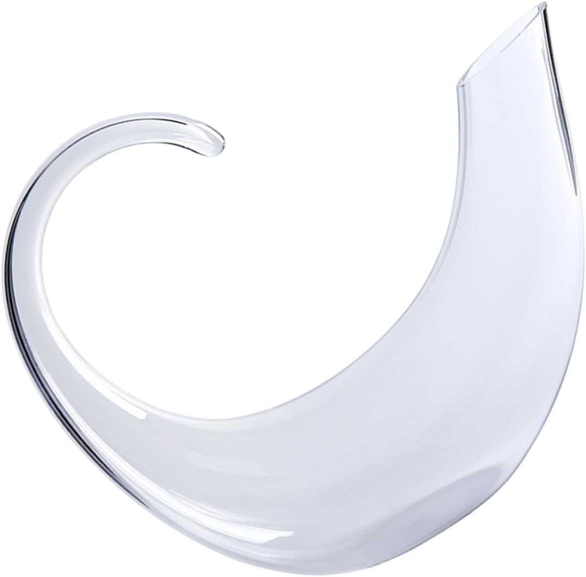 OUNONA Elegant Wine Decanter Inclined Mouth Luxurious Crystal Glass Creative Liquor Divider for Home Entertaining for Red Wine Lovers